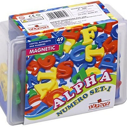 Alpha capital alphabets & numbers 49pcs Numero Jar
