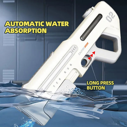 Lumo Electric Long Range High Air Pressure Spray Holi Water Gun Toy for Boys & Girls, Rechargeable Pichkari Water Guns for Kids