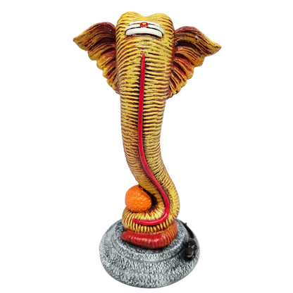 Modern Art Trunk Ganesha Statue Showpiece God Idols for Gifting Home & Office Decration Items | Return Gifts Wedding Gifts Welcome Gifts Pearl Finish