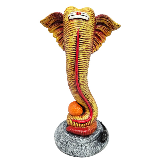 Modern Art Trunk Ganesha Statue Showpiece God Idols for Gifting Home & Office Decration Items | Return Gifts Wedding Gifts Welcome Gifts Pearl Finish
