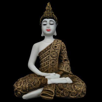 Handcrafted Meditating Samadhi Buddha Sitting Decorative Showpiece