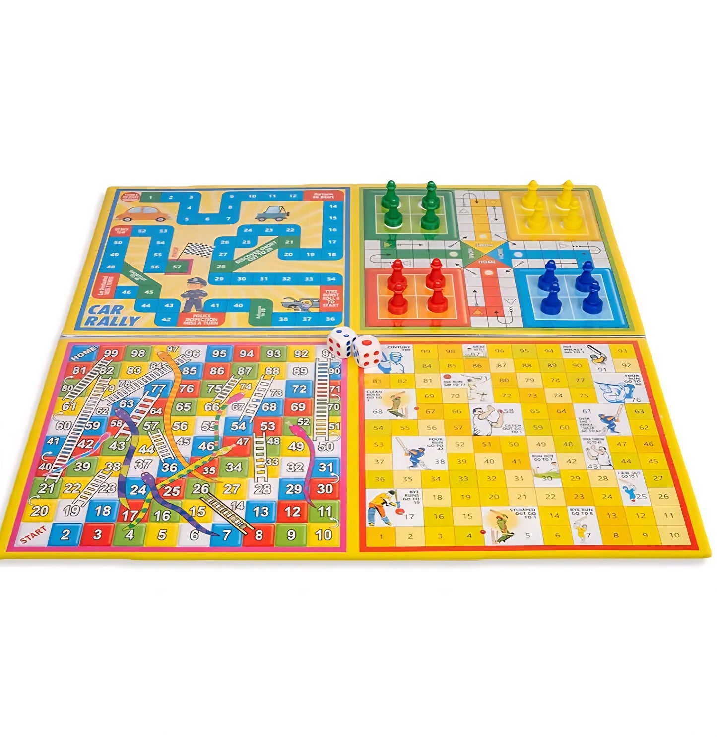Little Business Popular with Notes 5 in 1 Board Game Along with Other Games Like Ludo, Snakes Ladder, Car Rally & Cricket