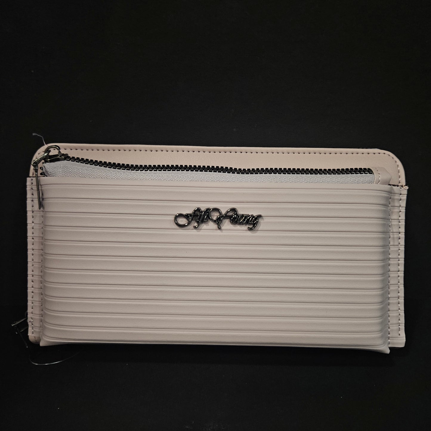 Leather Thin Slim Wallets for Women Wallet for Women with Double Zipper