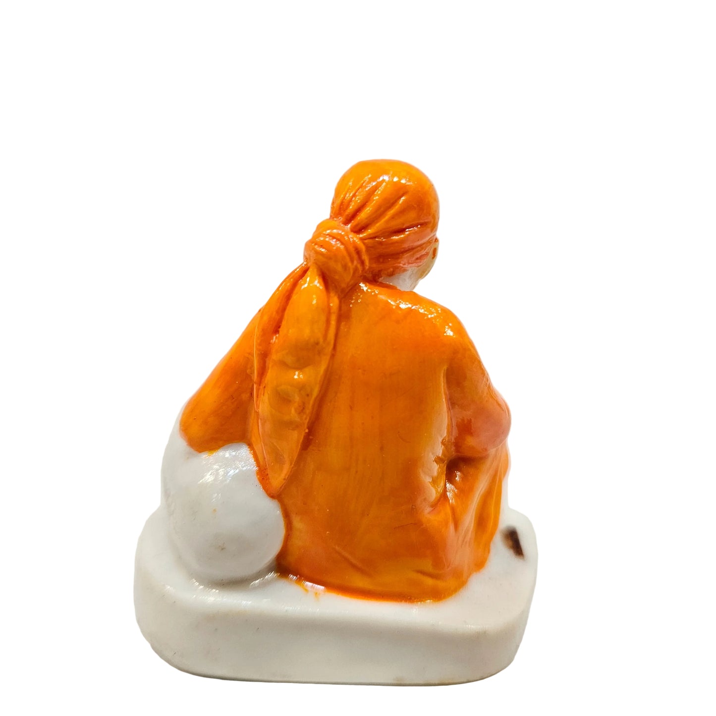 Sai Baba Murti Marble Dust Idol Statue for Home & Pooja Room with White Base