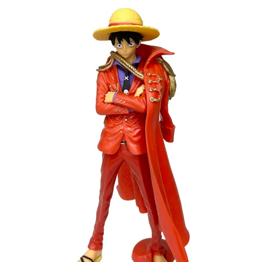 One Piece Monkey D.Luffy Action Figure Toy Anime Pirate Collectible Toy King Luffy Red Weeb Manga Merchandise