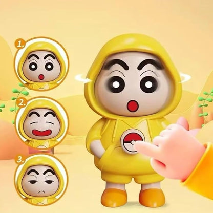 Face changing cute cartoon characters keychain