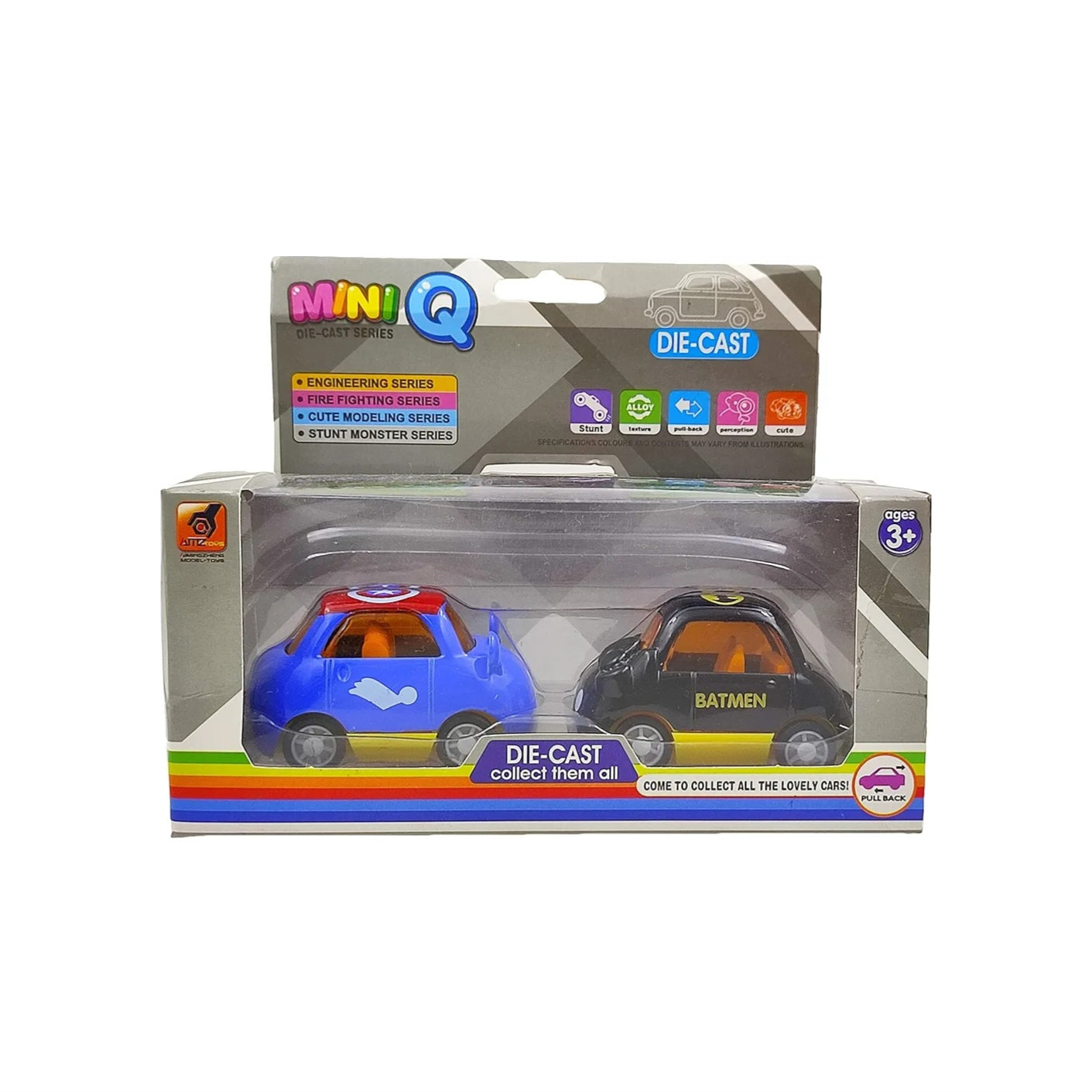 Cute Diecast Avengers & Batman edition   cars set