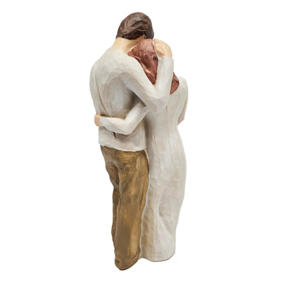 Willow Tree "Our Gift" figurine hand-painted resin couple embracing to celebrate new beginnings showpiece Figurine