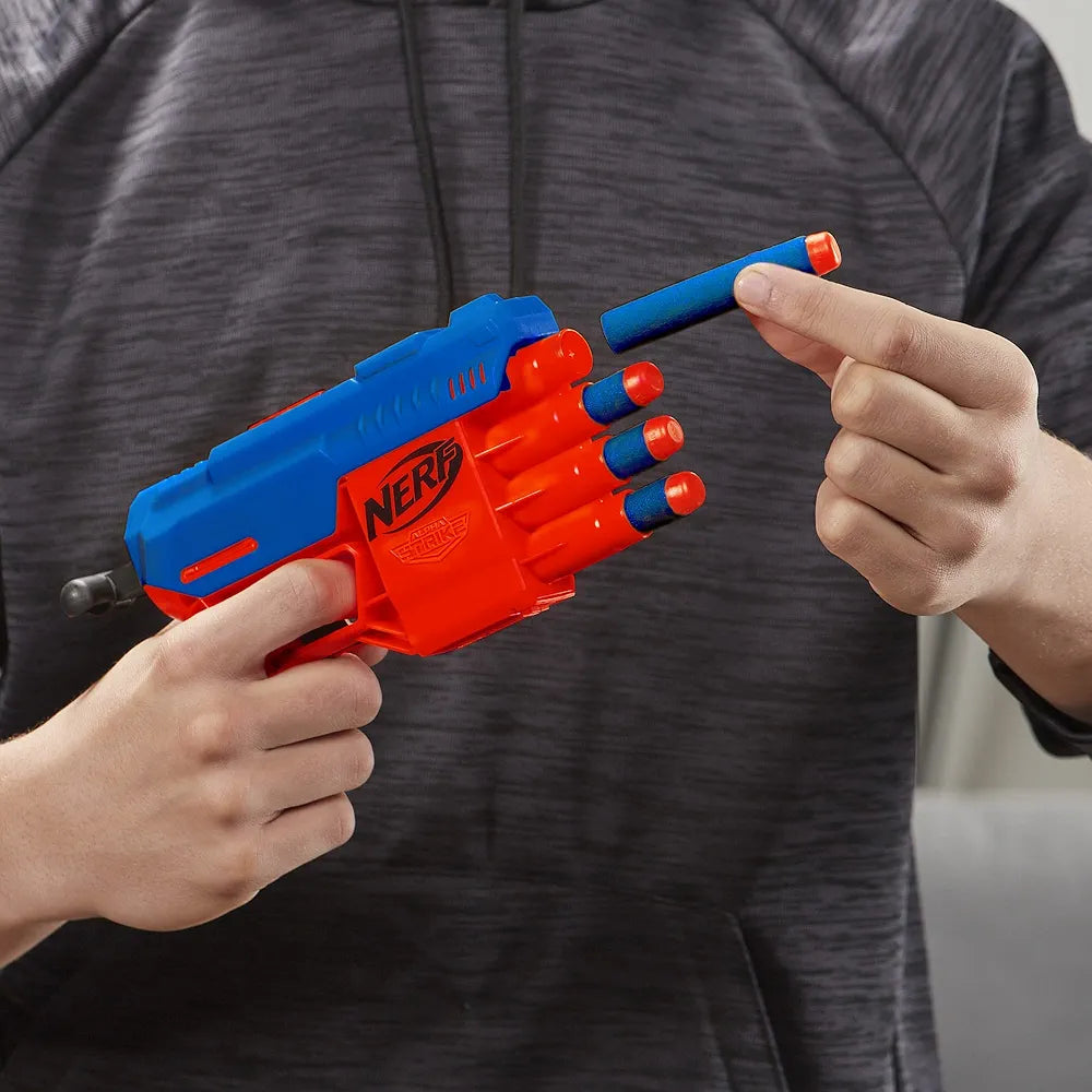 Nerf Alpha Strike Claw Blaster, 4-Dart Blasting, Easy to Load,Darts, for 8 years above Guns & Darts