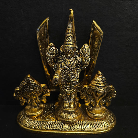 Tirupati Balaji-Venkateshwar Statue for Pooja Golden