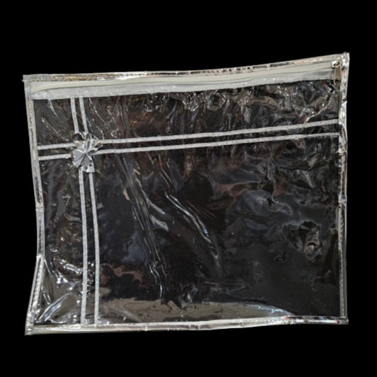 Transparent Zipper Saree storage bag