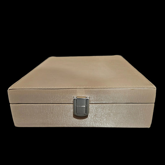 Jewelry Box Organizer for Women Large Leather Jewelry Storage Case Travel Jewel Holder with Two Layers Display for Necklace Earrings Bracelets Rings
