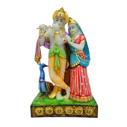 Radha Krishna Sculpture Art Print Handcrafted statue Showpiece Figurine for Home & Office Decor