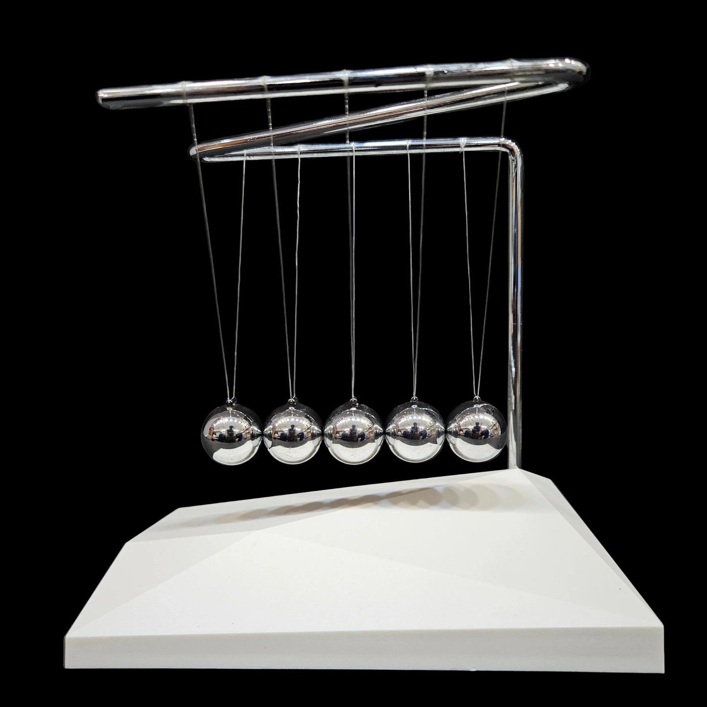 Large Newton's Cradle - Sealive Balance Ball Physics Desk Toy - Science Fun & Stress Relief for Men - Helps with Thinking, Concentration and Calm Down for Office & Home