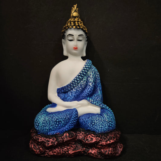 Polyresin Sitting Buddha Idol Handcrafted Statue Showpiece for HomeDecor,Living Room Decoration Gift Items