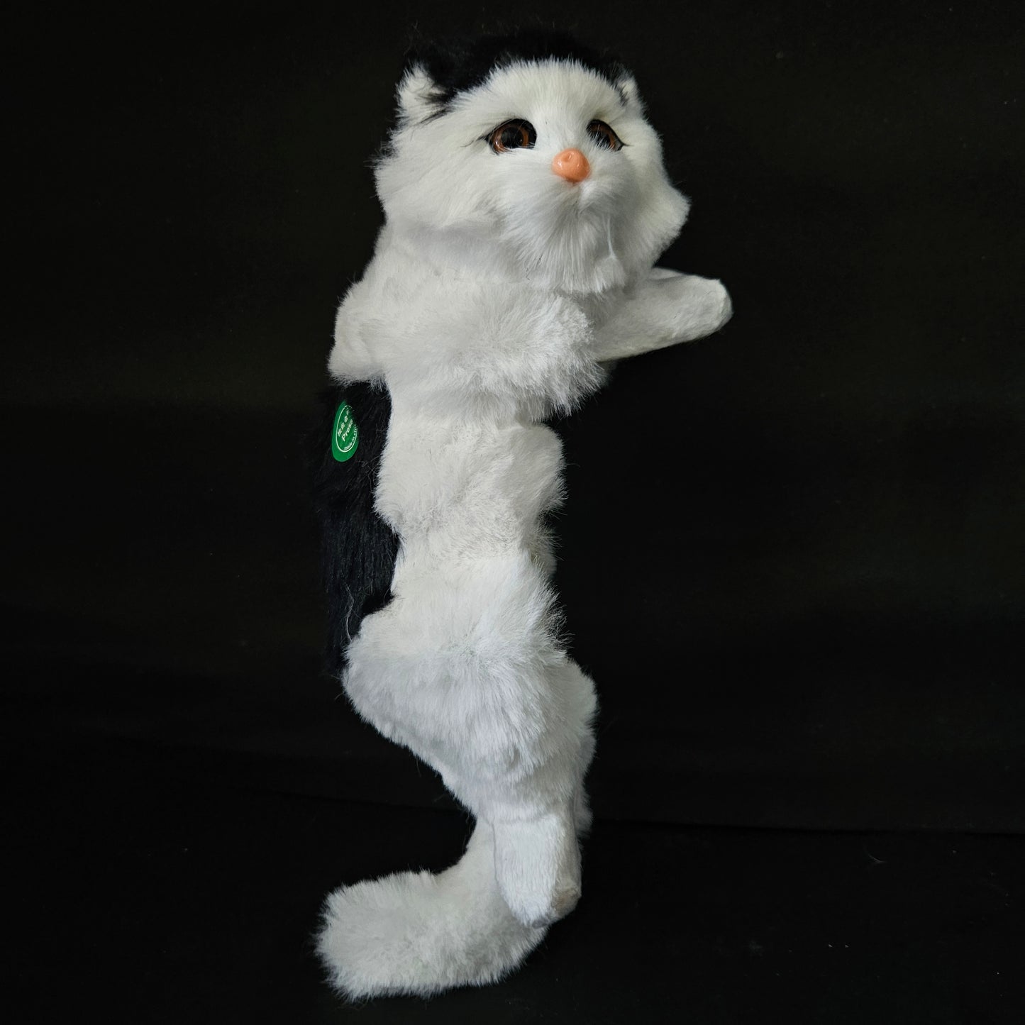 Kitten Model Fur Pet Home Decor Showpiece for Gifts White