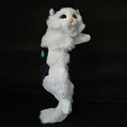 Kitten Model Fur Pet Home Decor Showpiece for Gifts White