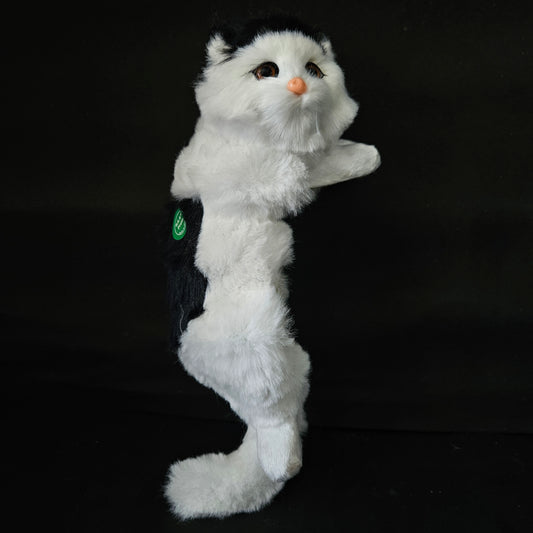 Kitten Model Fur Pet Home Decor Showpiece for Gifts White