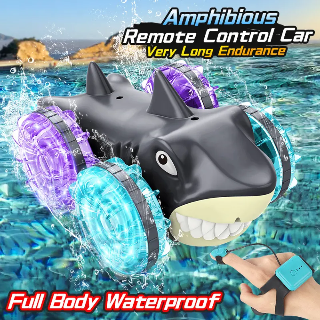 Shark Amphibious car with 360 degree rotation full function with cool Light for Kids 6 years above