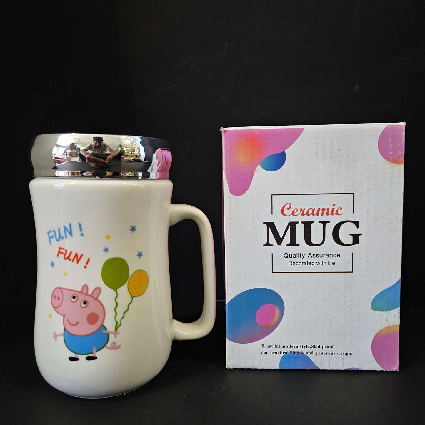 Peppa Pig cartoon character printed Ceramic mug with high Quality assurance