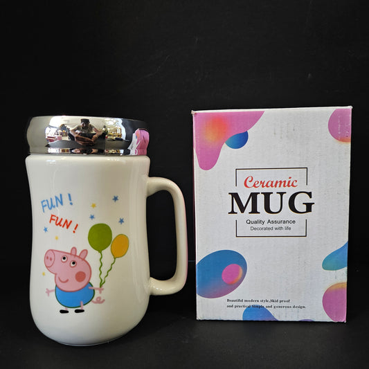 Peppa Pig cartoon character printed Ceramic mug with high Quality assurance