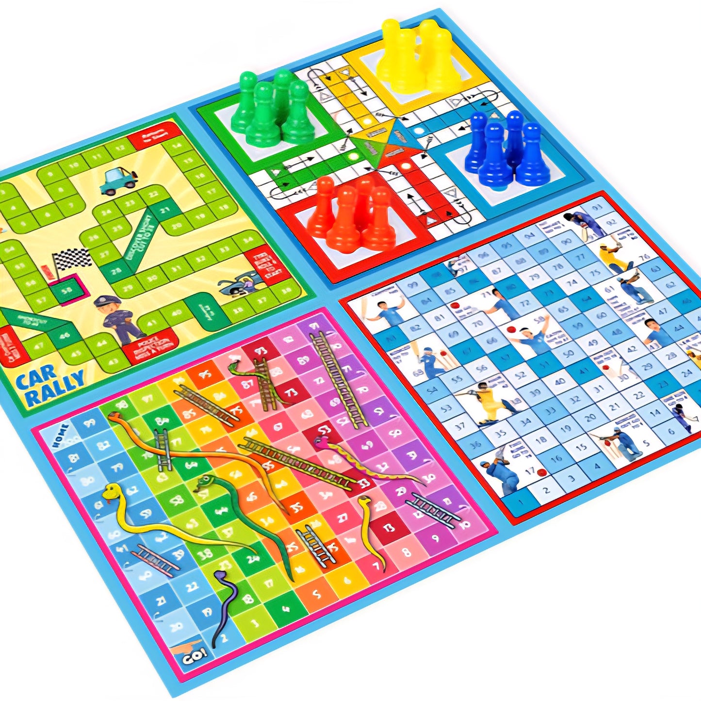 Premium Quality 5 in 1 Chess Junior Deluxe Brain Booster Board Game Board Strategy & War Board Game