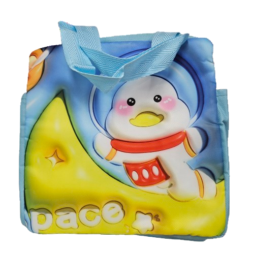 Space Duck Printed lunch bag for kids