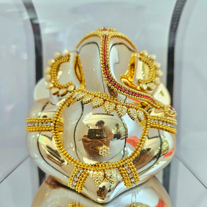 Lord Ganesha 24carats gold Plated Cabin Idol for Home Decor & Lord Ganpati Bappa Showpiece