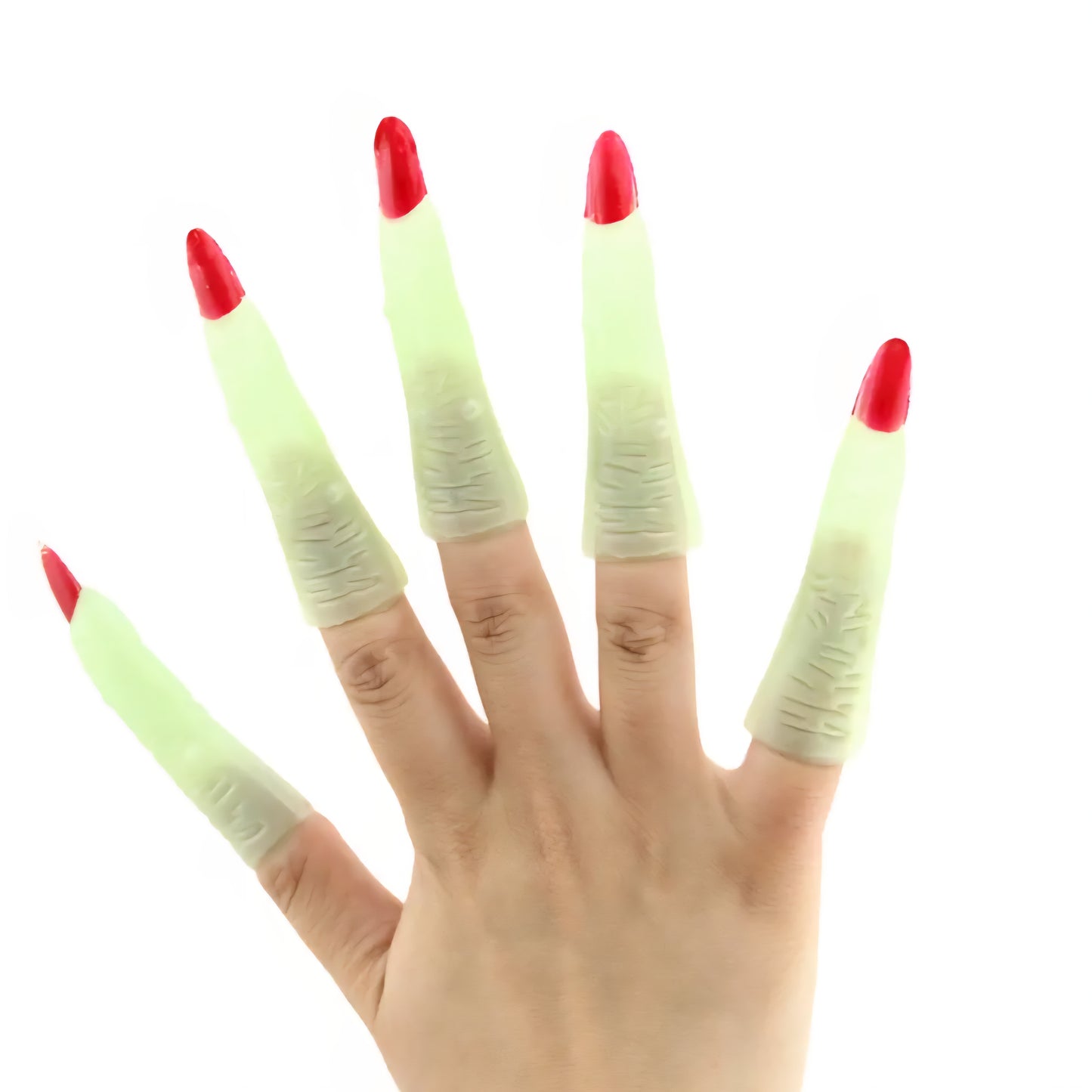 Generic Halloween Witch Fingers, Scary Noctilucent Witch Fingers Set, Creepy Halloween Party Costume Accessories, Decorative Props