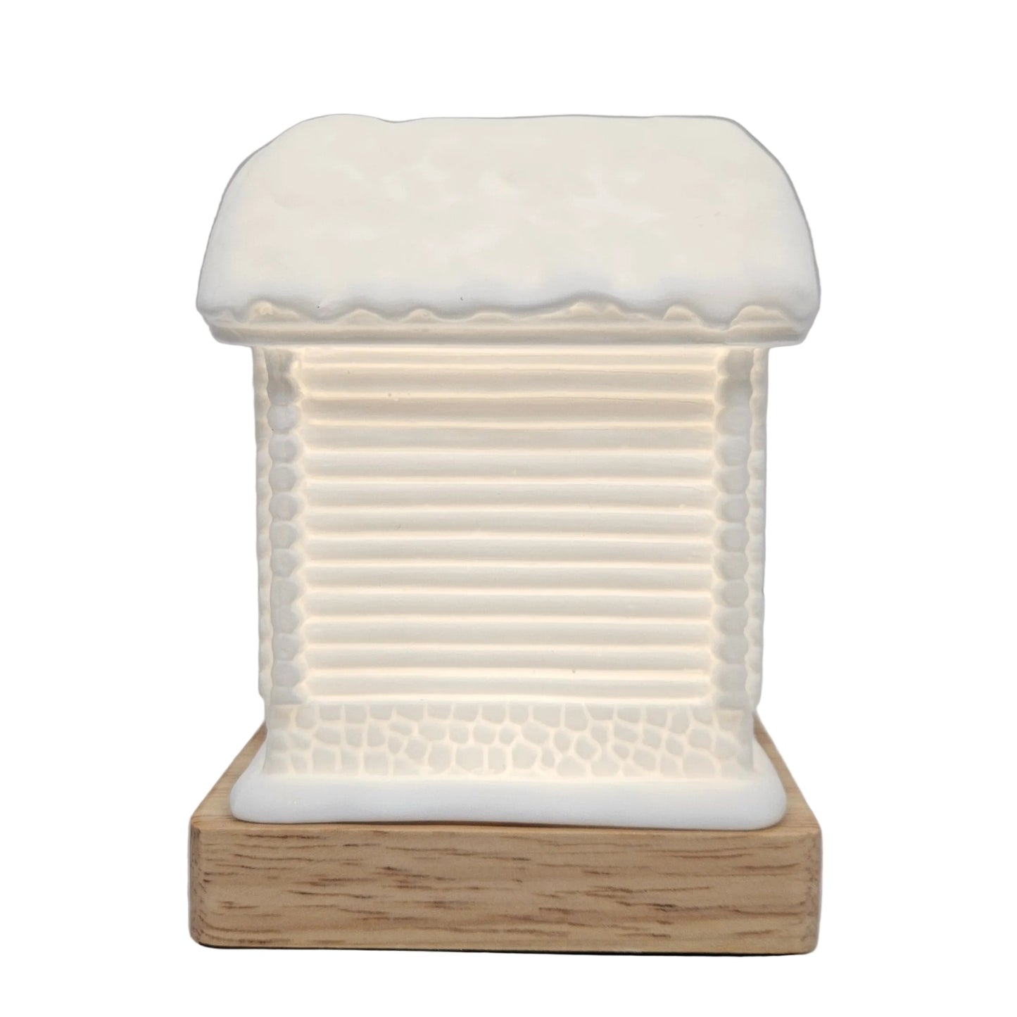Artificial snow house with Touch sensor lamp & Rechargeable Showpiece Figurine