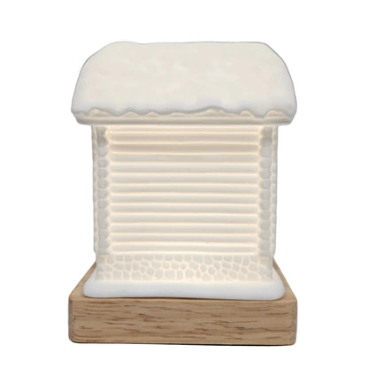 Artificial snow house with Touch sensor lamp & Rechargeable Showpiece Figurine