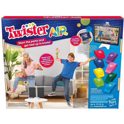 Twister Air Game | AR App Play Game with Wrist and Ankle Bands | Links to Smart Devices | Active Party Games for Kids and Adults | Ages 8+
