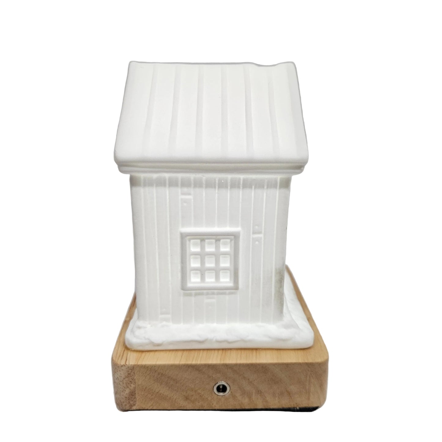 Touch sensor snow house with multi colour Lights Rechargeable Showpiece Figurine