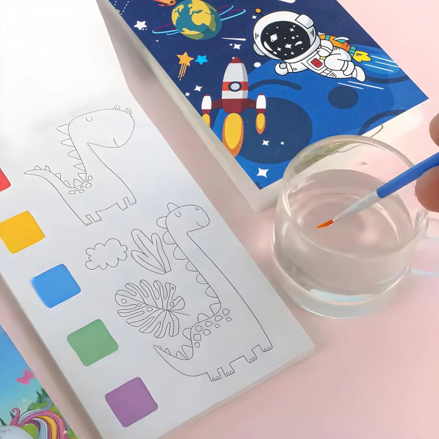 Water colour Painting Dream Space outer space Astronaut themed Colouring kit