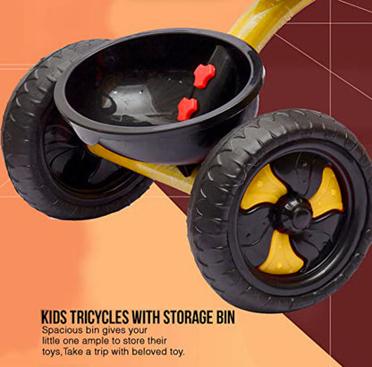 Panda topaz tricycle with backrest,storage Basket on back & cushion seat for comfortable experience