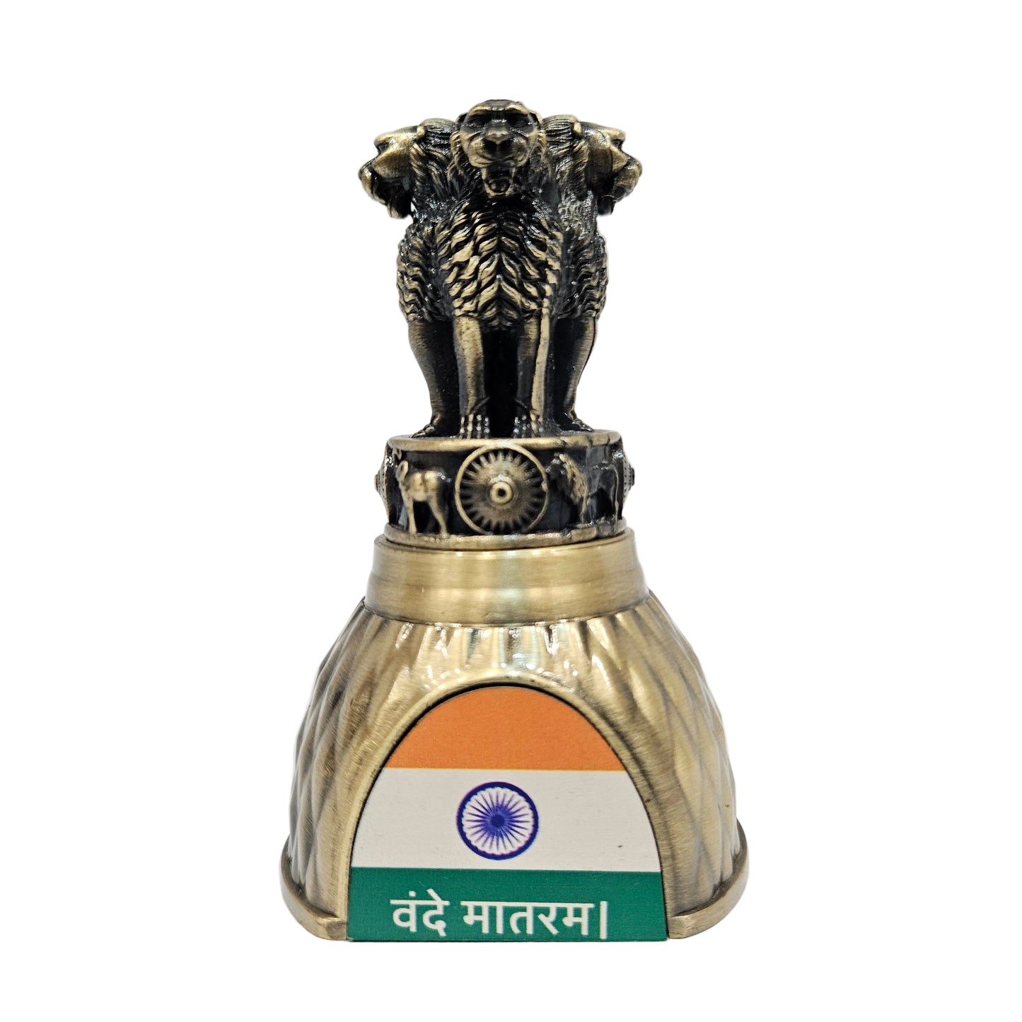 Decorative replica of the National Emblem of India, known as the Lion Capital of Ashoka, often used for office desks or car dashboards