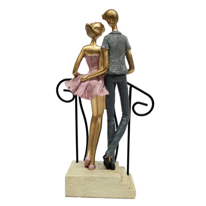 Romantic miniature couple statue showpiece Figurine for home Decor