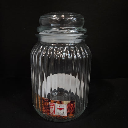 Shelly Glassware Roses Nuits glass storage 2pieces Jar set perfect for Return gifting purpose
