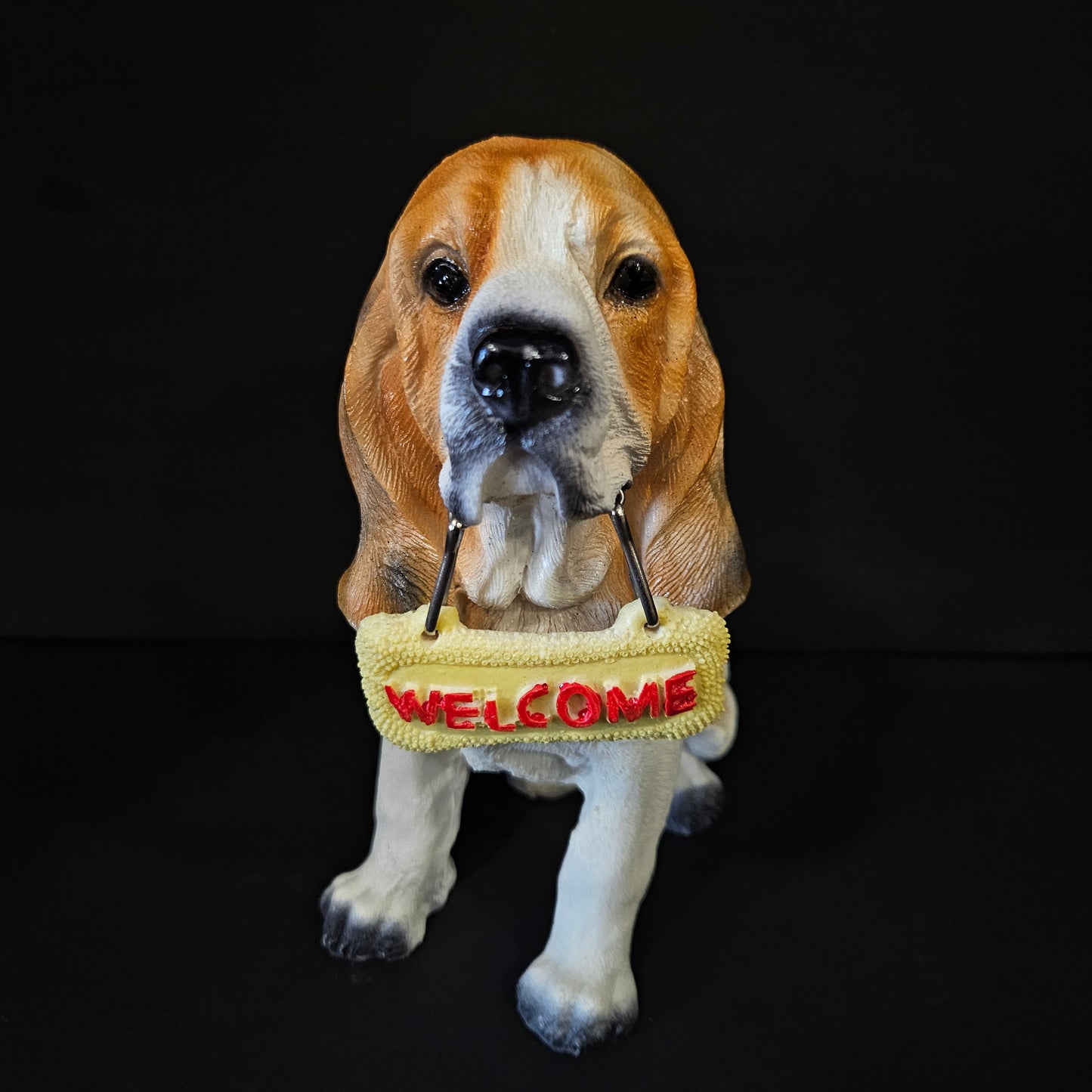 Realistic breed Dogs Welcome Greeter Statue Dog Collectible Decor showpiece Figurine