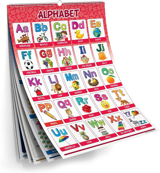 Look and learn mini size 17 subjects learning educational calendar for kids