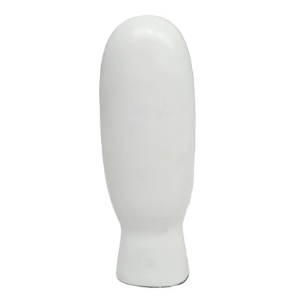Matte White Face Wall Sculpture features a minimalist design with a sleek, matte glaze finish Showpiece Figurine