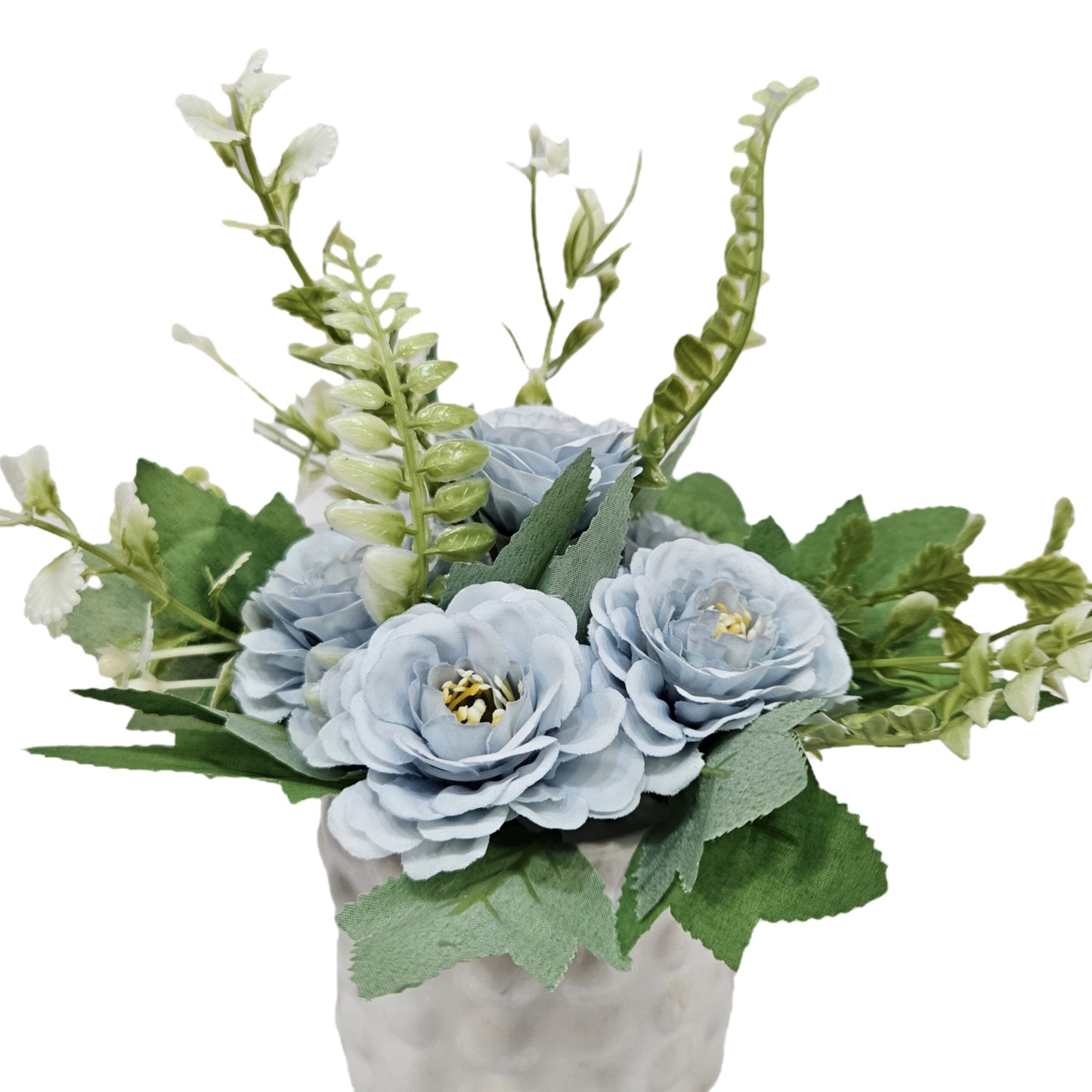 Artificial Blue peony floral banquet in vase for home & Office decoration