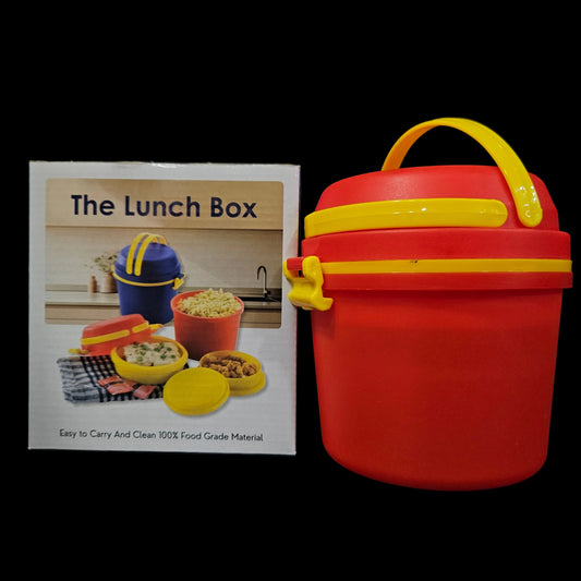 Triple layer lunch box 100% food grade material & easy to carry perfect for Return gifting
