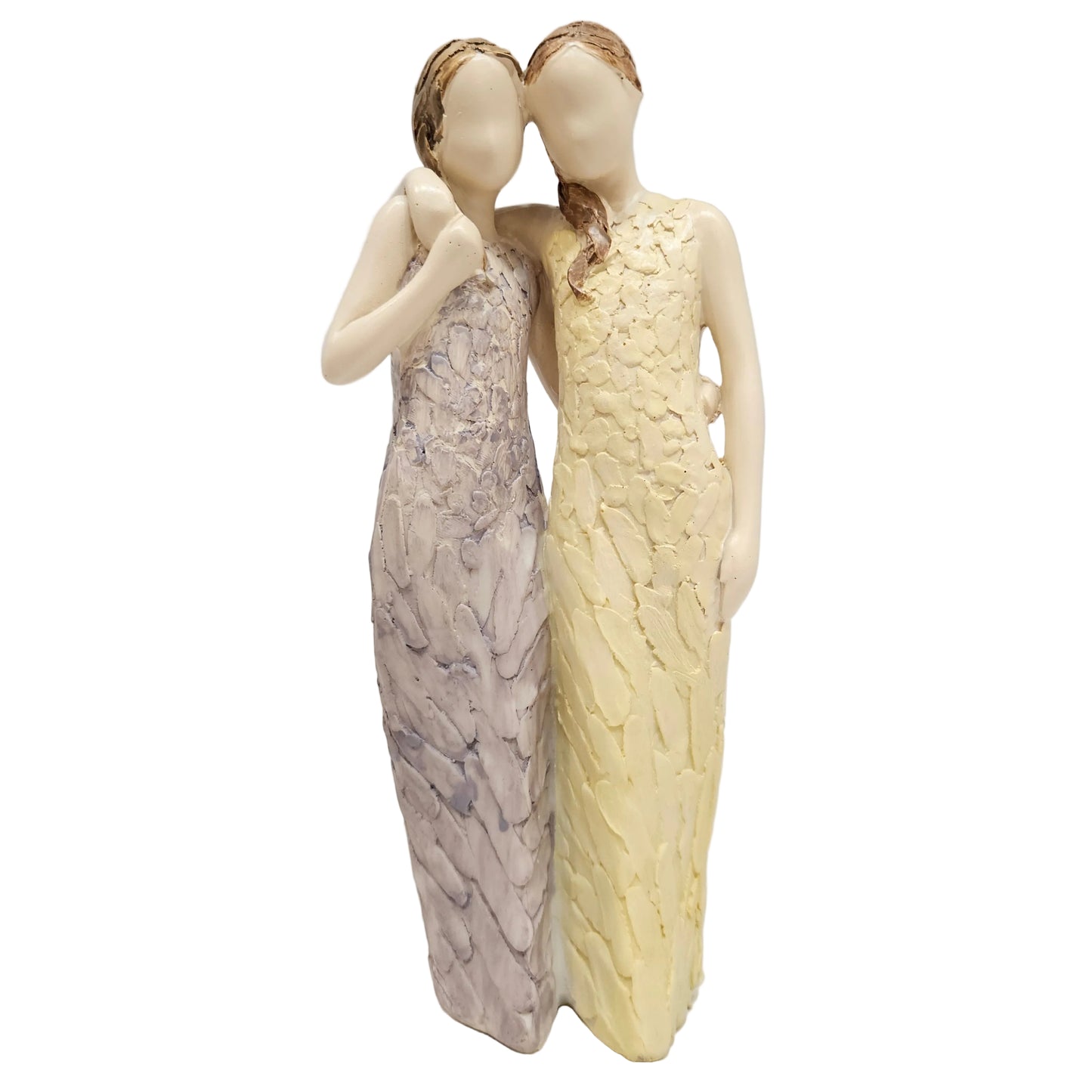 Polyresin Sisters Idol Statue Showpiece for Home Decor Decoration and Gifting