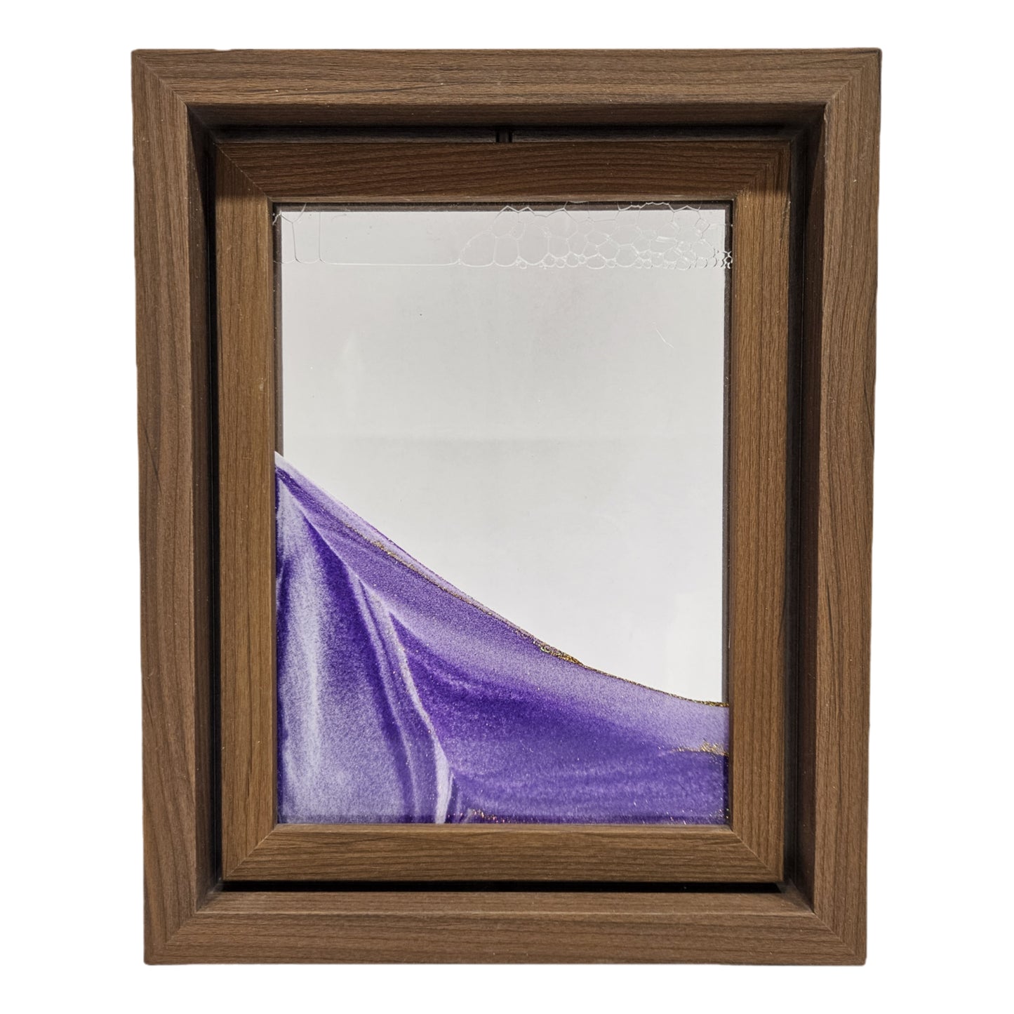Moving Sand Art Picture Hourglass Sandscapes Decoration for Living Room Rotary Purple | Home Decor