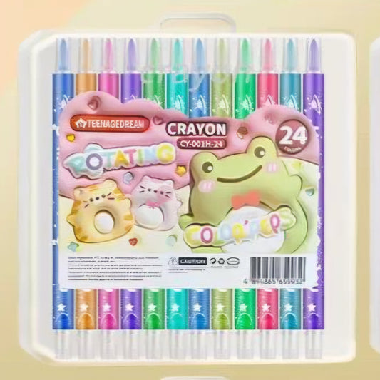 Bond color Rotating  Color peps Crayon with 24 colours
