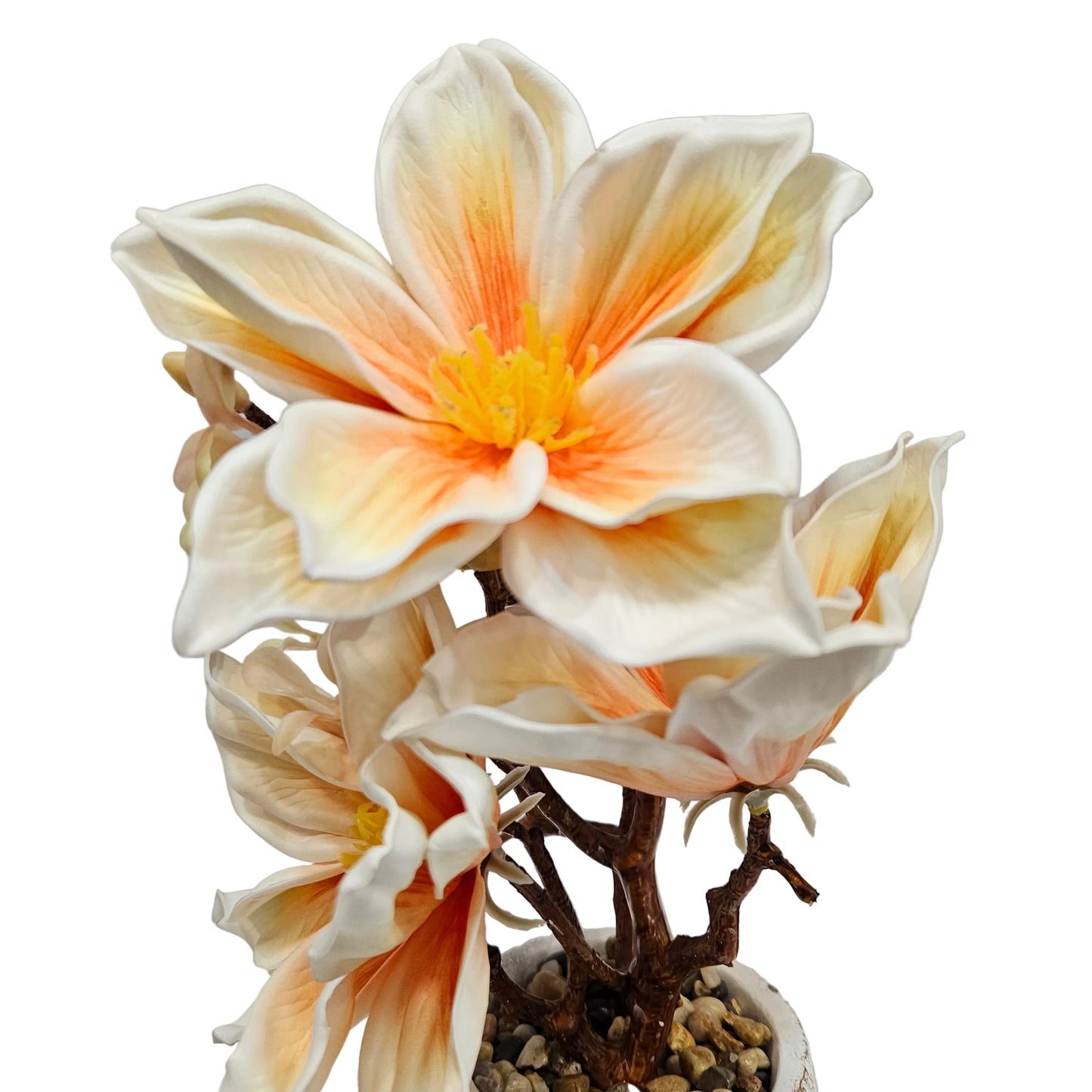 Artificial plants with Leaves for Home Vases Decor Artificial Large PU Flowers for Wedding Bridal Bouquet Floral Arrangement for Table Centerpiece