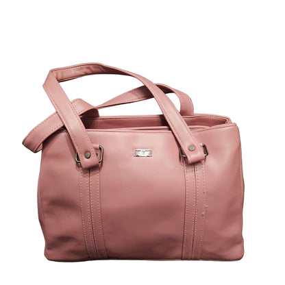 Women’s Premium PU Leather Shoulder Handbag | Multi-Pocket Tote Bag with Strong Lock, Back Zipper & Spacious Compartments | Everyday Office, Travel & Casual Use