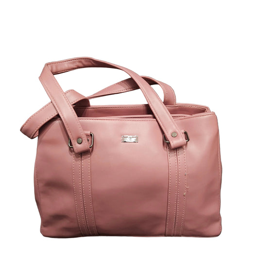 Women’s Premium PU Leather Shoulder Handbag | Multi-Pocket Tote Bag with Strong Lock, Back Zipper & Spacious Compartments | Everyday Office, Travel & Casual Use