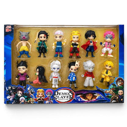 Demon Slayer Mini Action Figure Set Anime Character Toy Collection